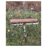 HOMEMADE PULL BEHIND YARD ROLLER