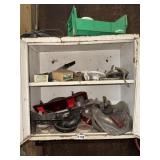 CONTENTS OF 2 DOOR METAL CABINET
