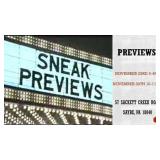 PREVIEW DATES / TIMES / LOCATIONS