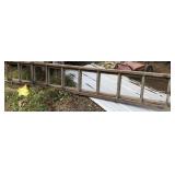 16 FOOT WOODEN EXTENSION LADDER