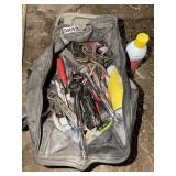 TOOLBAG FULL OF WRENCHES AND MISC. TOOLS