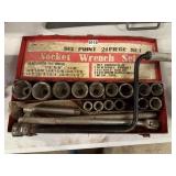SIX POINT 21 PIECE SOCKET WRENCH SET