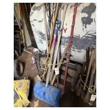 SHOVLES, PITCHFORK, POLE SAW ETC