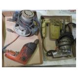 ROUTER, JIGSAW, 2 DRILLS