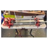 4 Pipe Clamps 16in
