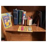 book stand, books