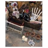 Garden decor and flower boxes