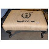 Footstool with Queen Ann style feet