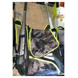 Easton softball bag, bats, balls, glove