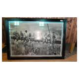 New York skyline picture with men 28'x39ï¿½