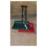 Two snow shovels