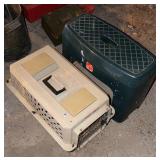 Plastic Stool and Cat carrier