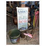 Lawn Decoration, signs, weathervane etc