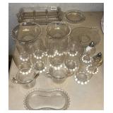 Miscellaneous candlewick dishes