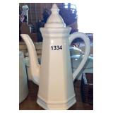 Pfaltzgraff Heritage, white coffee teapot with