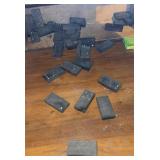 Wooden American cheese box, wooden dominoes,