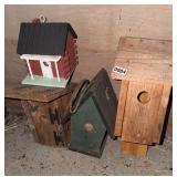 Five bird houses
