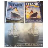 6 metal titanic signs