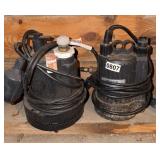 2 sump pumps