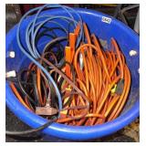 Bucket of asst. electrical wire