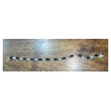 Sapphire and moissanite bracelet