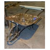 Metal wheelbarrow with metal wheel never have a