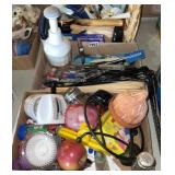 3 box lots kitchen, gadgets, utensils, etc.