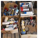 4 boxes of paint and primer