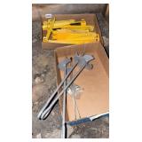 Plastic stakes and metal tie outs