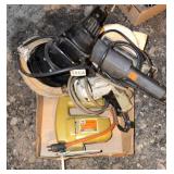 4 B&D tools, jigsaw, buffer, drill, sander