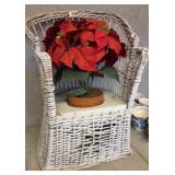 Wicker, potty chair planter