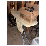 Ironing board and hangers