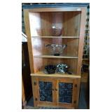 Custom made corner cabinet with tin piercing