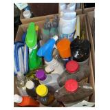 Box of cleaning supplies