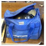 Bowling ball and shoes