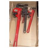 3 misc pipe wrenches