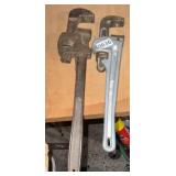 14ï¿½ 18ï¿½ pipe wrenches 14 is aluminum