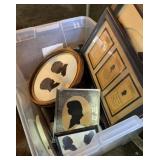 Box of framed silhouettes