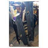 Three shelves and blanket rack