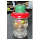 Vintage railroad lantern glass candy container