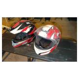 Two helmets