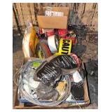 4 Boxes Misc Wool, Tape, Hardware, Wire