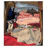 Box of table linens