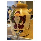 Christmas water jug with lid