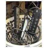 Basket of extension cords power strips
