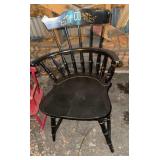 Windsor style stenciled chair