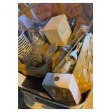 Picnic items, wine, charms, corkscrew, wine,