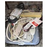 7 power strips, extension cord