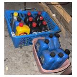 2 baskets of misc oils