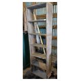 Seven shelf handcrafted bookcase 24x10x74